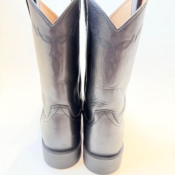 Ariat Men’s Heritage Roper Western Boots Black Leather Round Toe Size 11EE - Picture 8 of 13